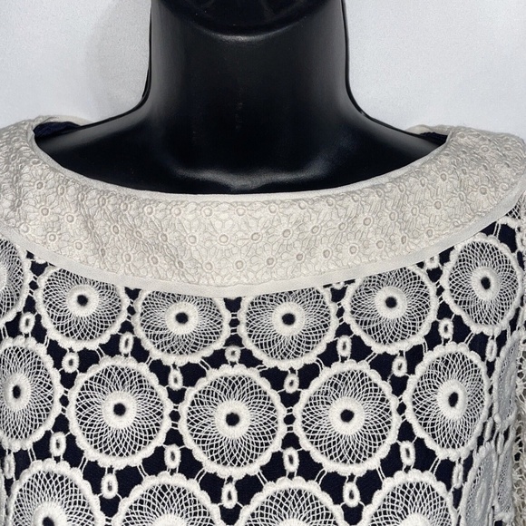 Tory Burch Janeen Crochet Long Sleeve Top Size XS - Picture 3 of 8